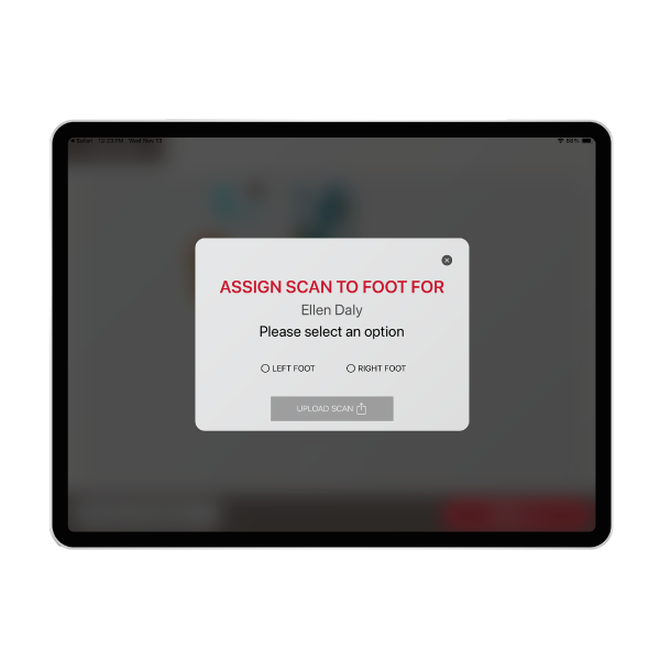 Paris POD-SCAN APP Capture Data